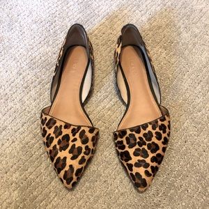 J Crew Leopard Print Flats - Calf Hair- D’Orsay
